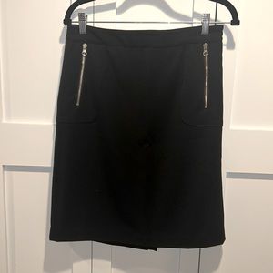 Never worn, no tag INC black skirt w/ zipper pockets Sz 6